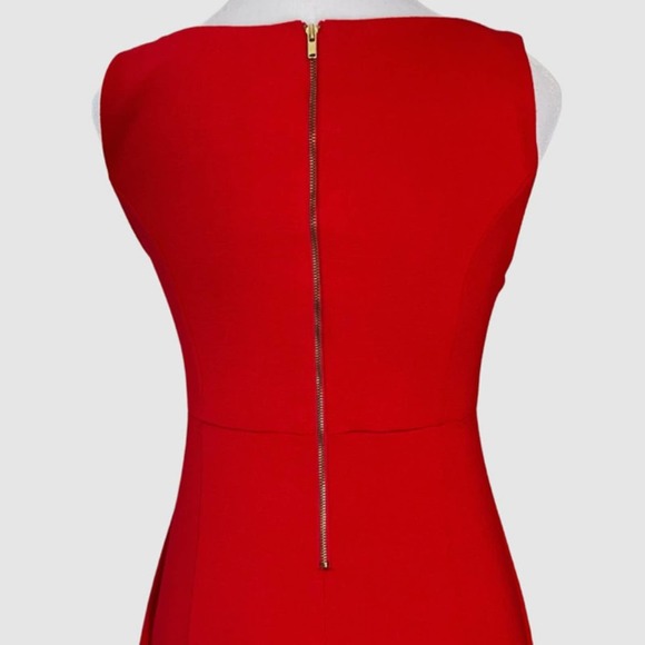 XXI Sleeveless Mini Fit & Flare Dress w/Pleating Red - Size Medium (Juniors) - Picture 7 of 7